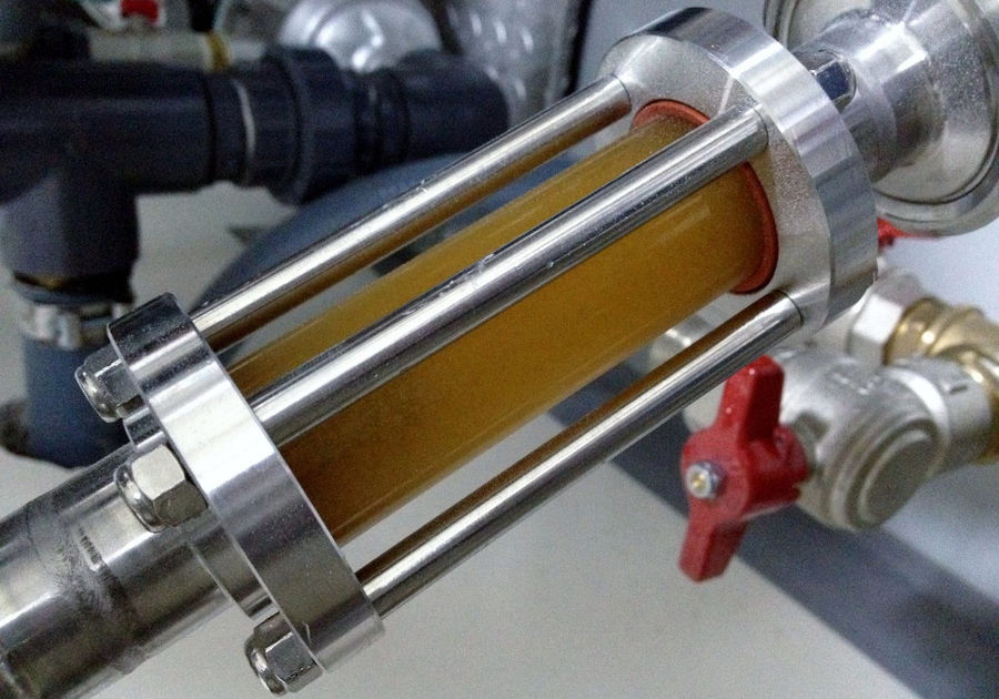 measuring instrument for beer at 'Chios Beer' premises